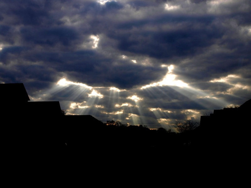 Wir trafen uns am Morgen Strahlen