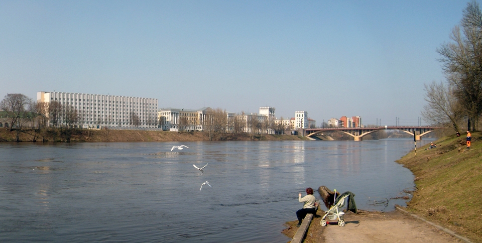 Landschaft mit den Möwen