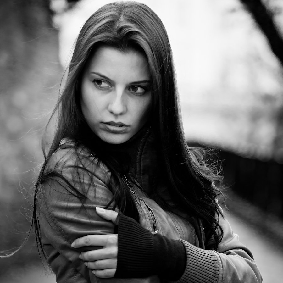 Walking down the street