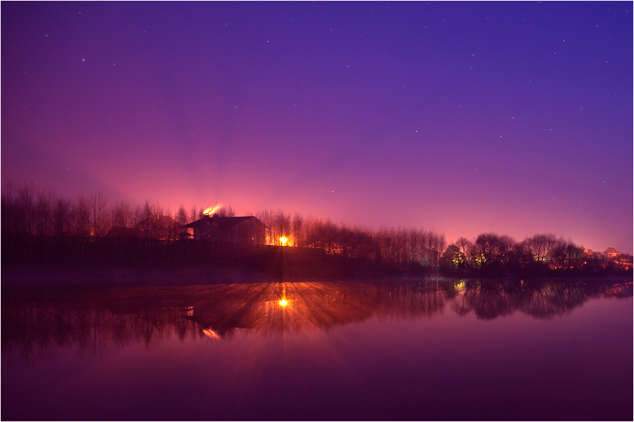 Im Morgengrauen ist es noch still