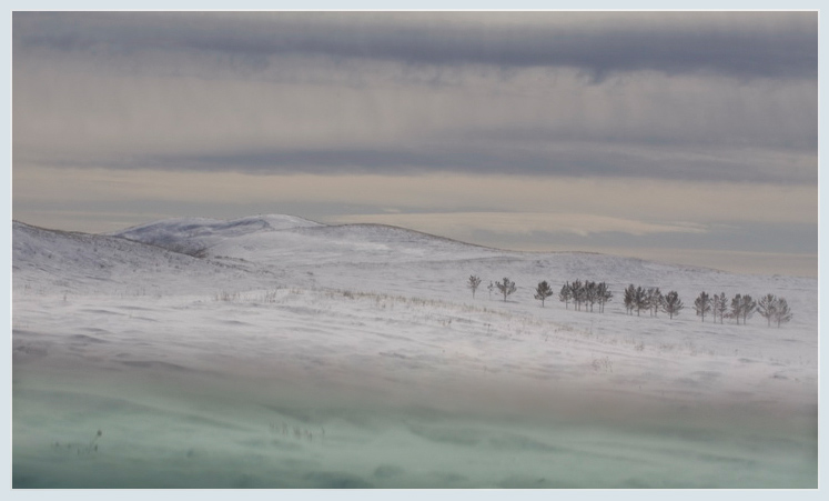 Schneesturm in Mountain Kolywan