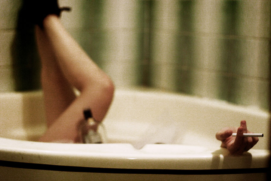 Als sie fertig war, seine