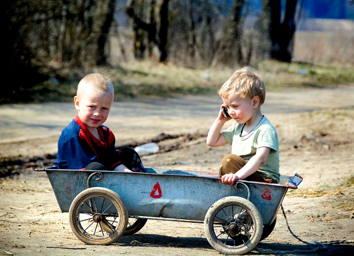 Schubkarre gefangen, lasse ich!