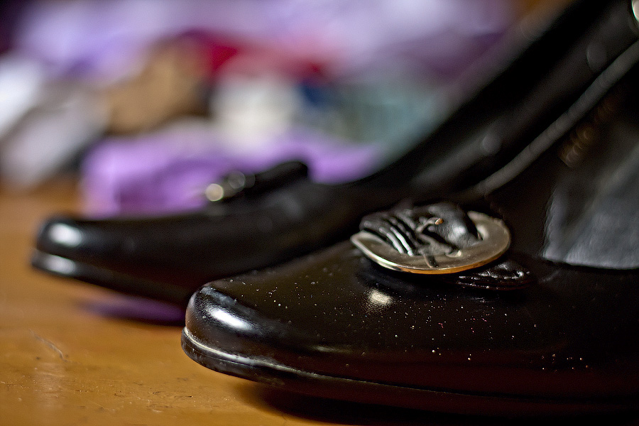 Staub auf Schuhen ...