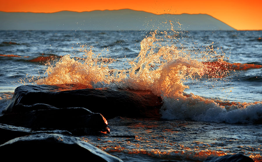 Sonnenuntergang am Baikalsee