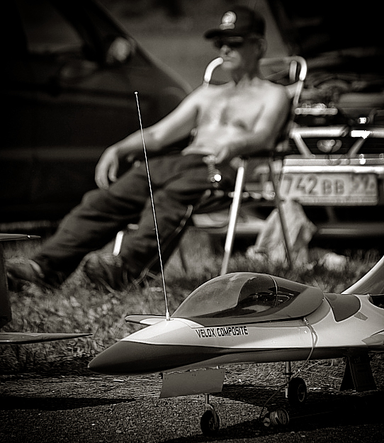 Betreiber reaktiven ferngesteuerten Flugmodellen.