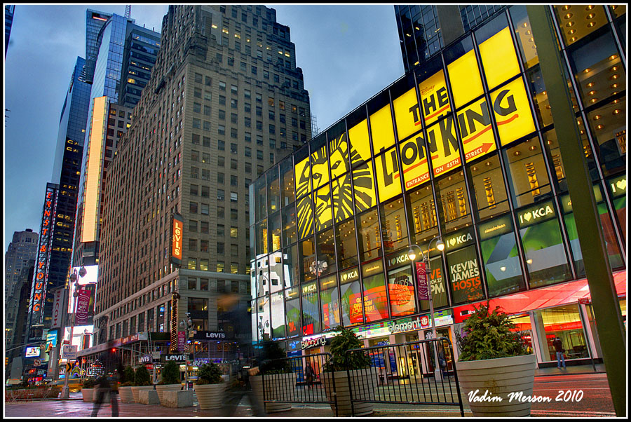 Times Square, am Morgen