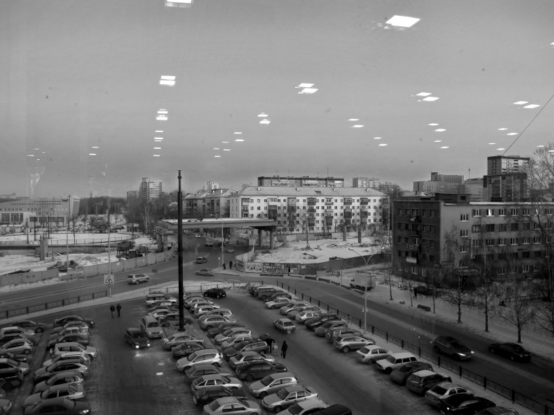 City dreht das Licht an.