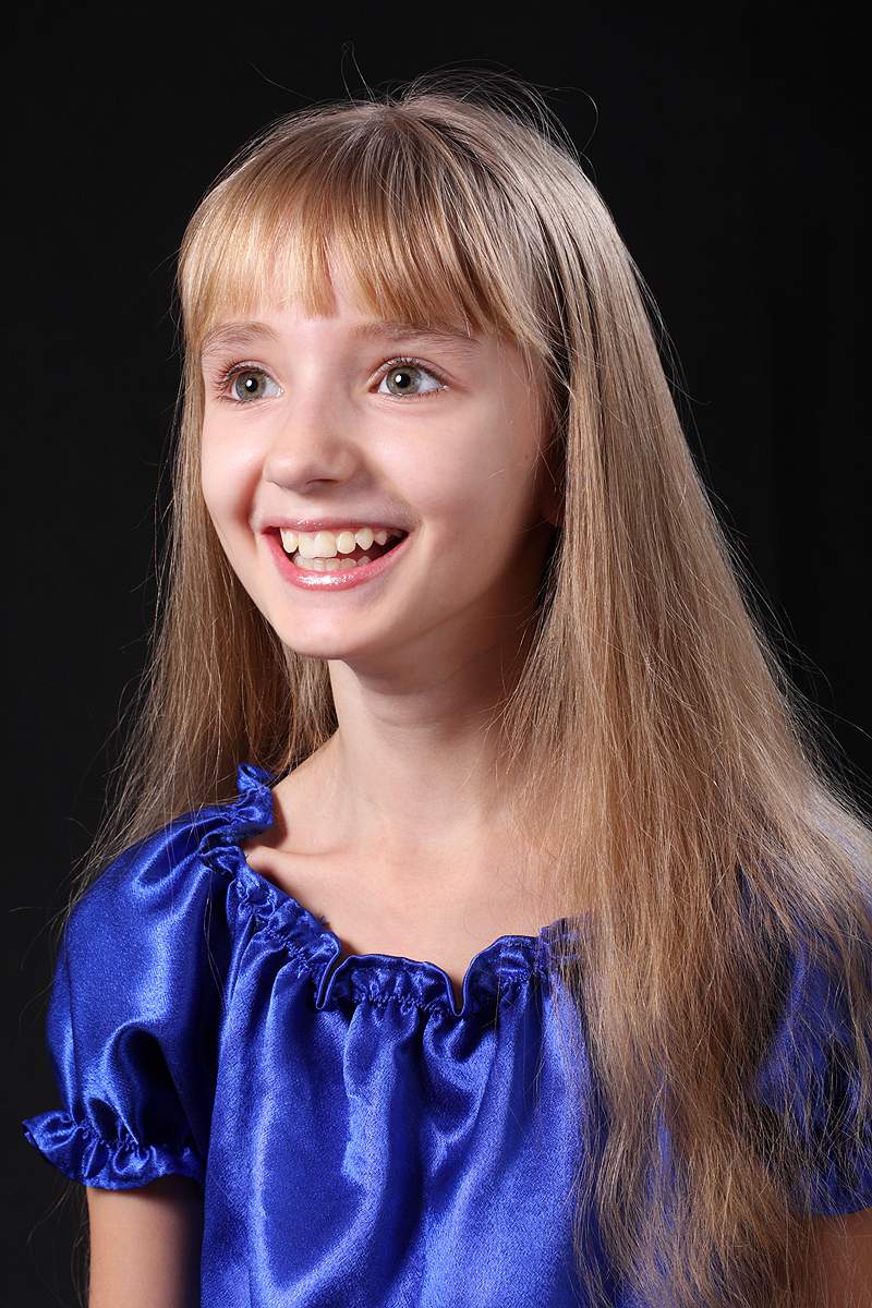 Strahlendes Lächeln.