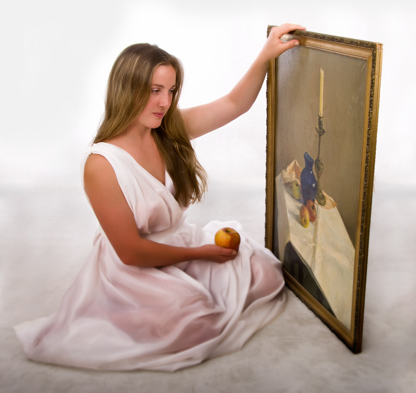 Das Mädchen und die Äpfel