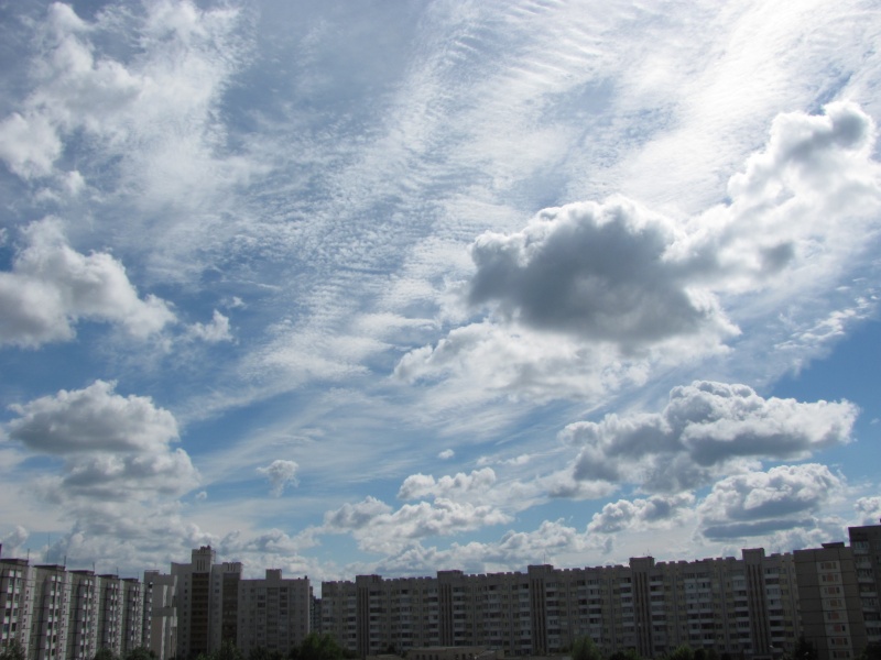 Wieder in den Himmel.