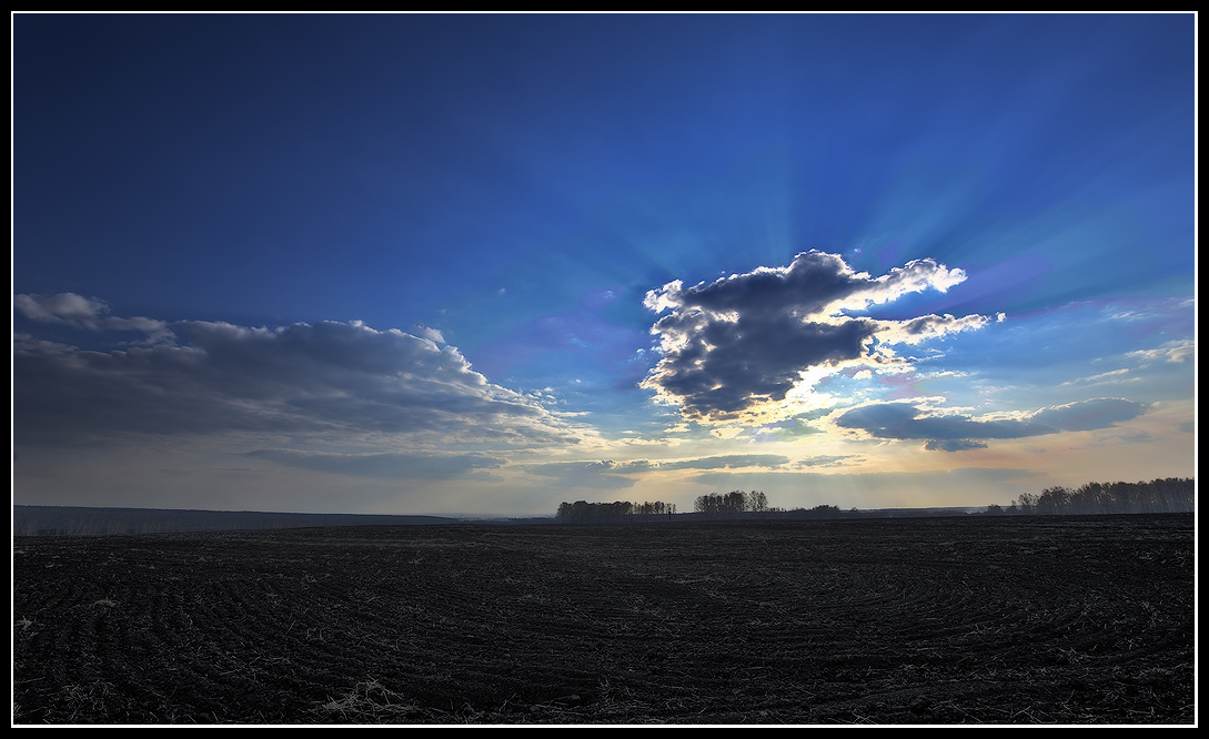 Die Sonne rollte über den Himmel .........