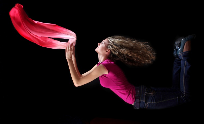 Mädchen auf der Flucht