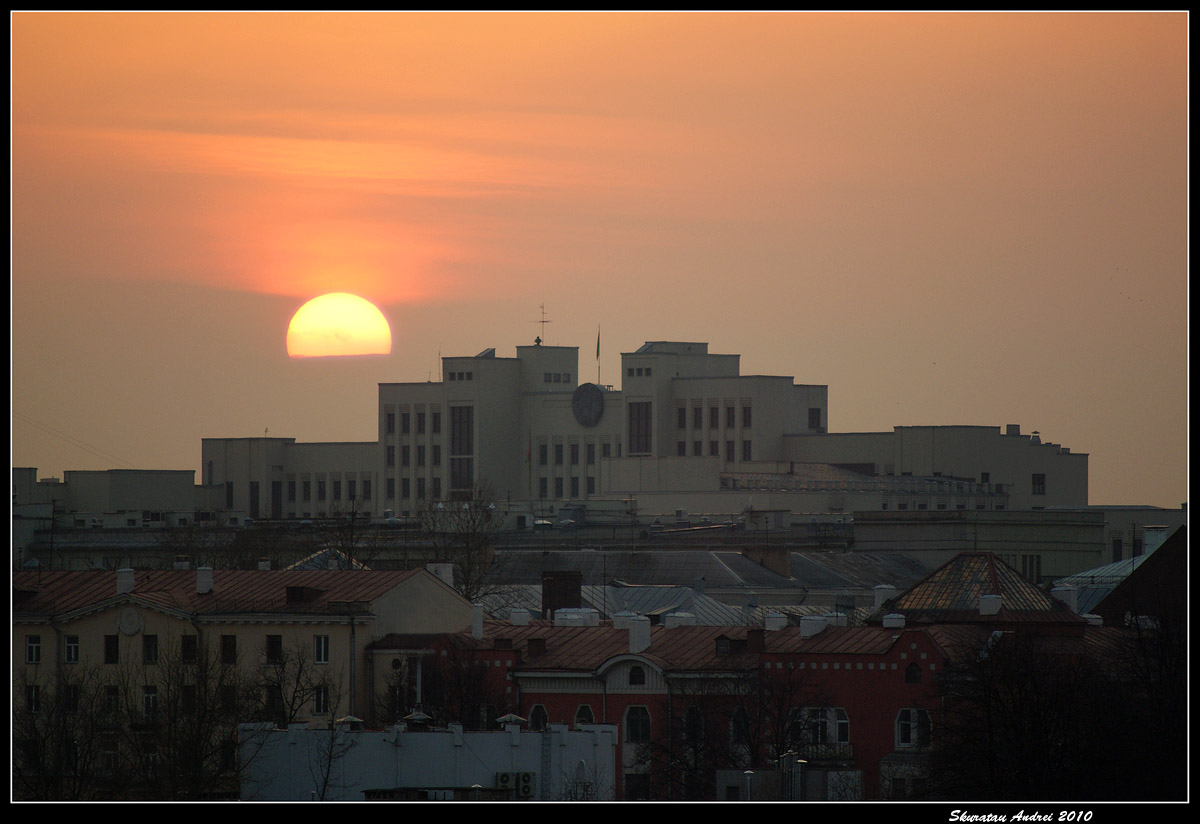 Schließen Sie bis zum Sonnenuntergang ...
