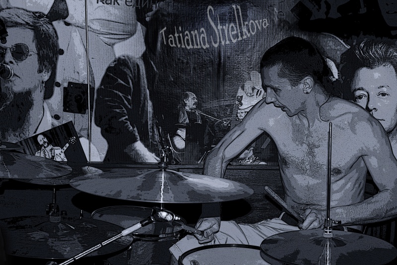 Stärke und Schlagzeug