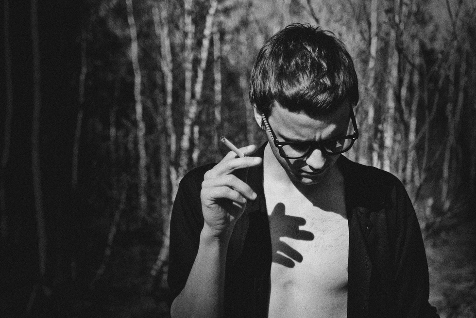 Porträt einer Krebs in der Lunge