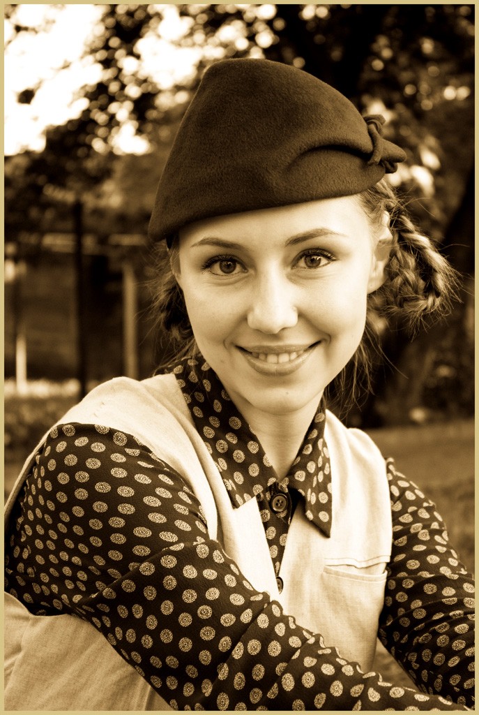 Mädchen mit Zöpfen