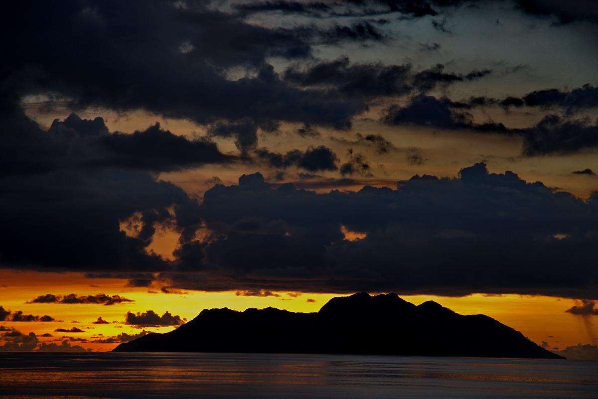 Sonnenuntergang auf den Seychellen