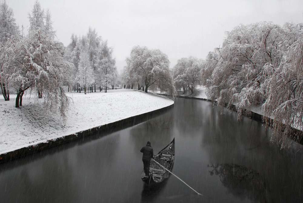 streunenden Gondoliere