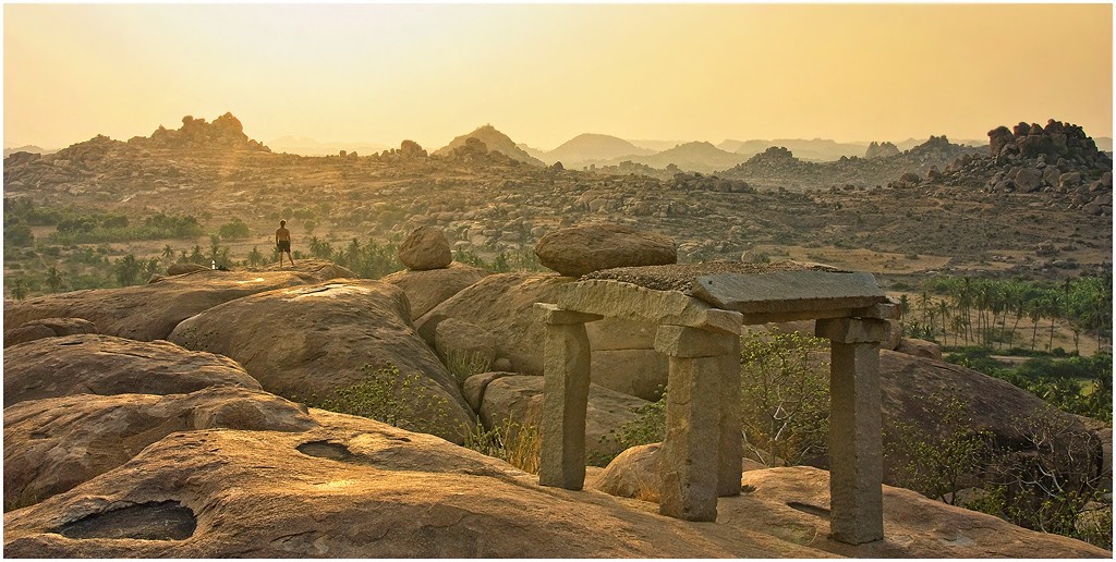 Allein mit dem Sonnenuntergang