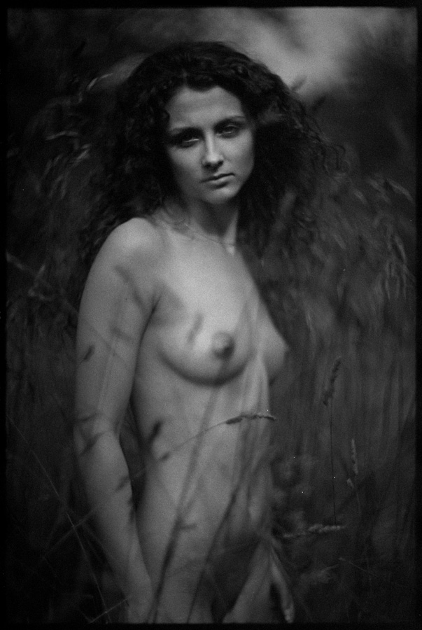 kleines Mädchen in einem großen Rasen