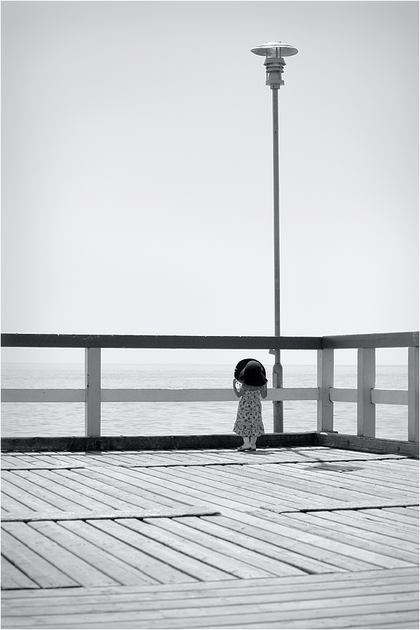 An der Stelle, wo die steigende