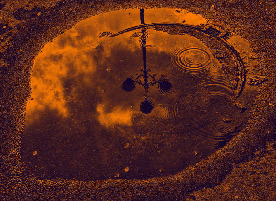 chugunievoy Mond bei Sonnenuntergang