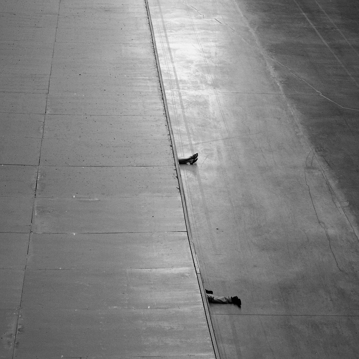 Füße, Beine gerade