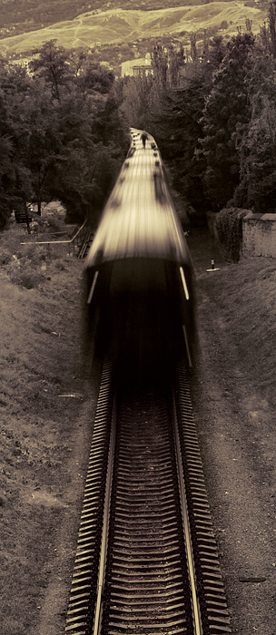 Aus dem Fenster sehen Sie nicht viel ...