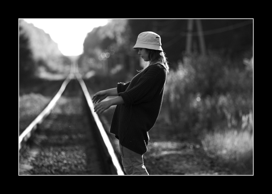 Halten Sie das Gleichgewicht ...