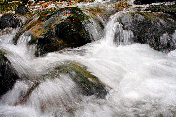 Sie kamen zusammen, Wasser und Stein ...
