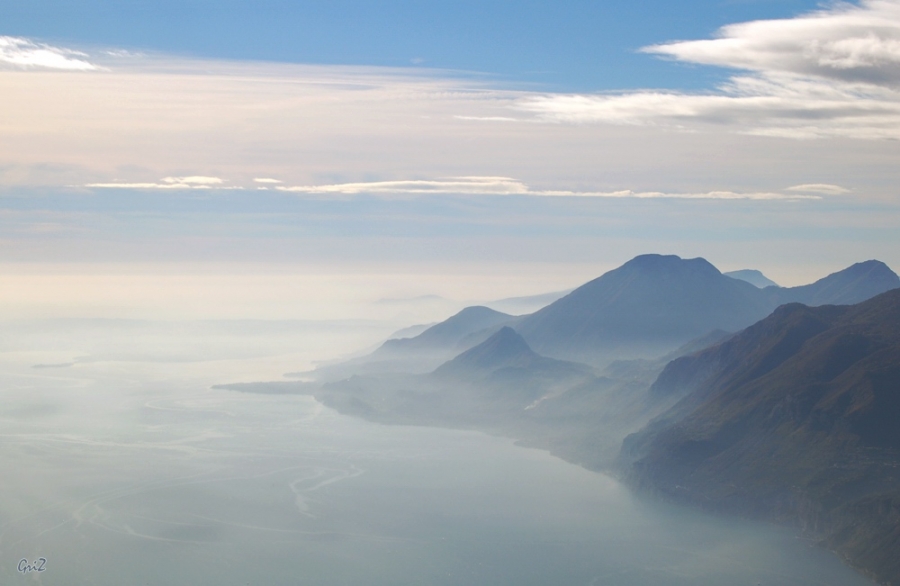 Der Morgen auf dem Gardasee.