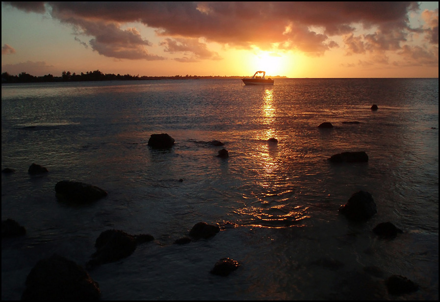 Sonnenuntergang in der Lagune