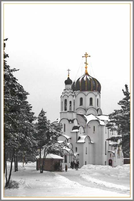 Kirche in der Nähe von Big Stiklevo