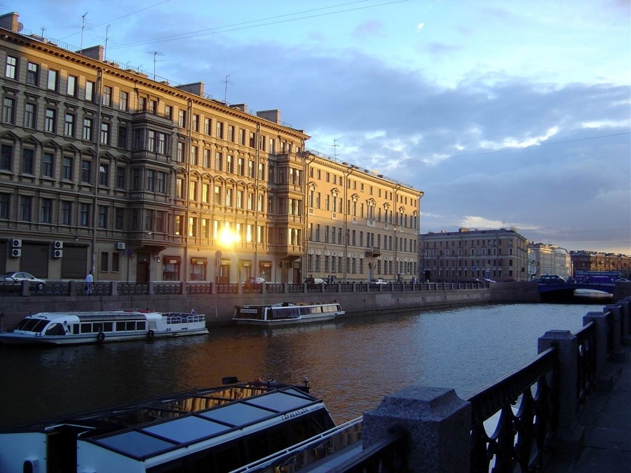 Abends Spaziergang durch die