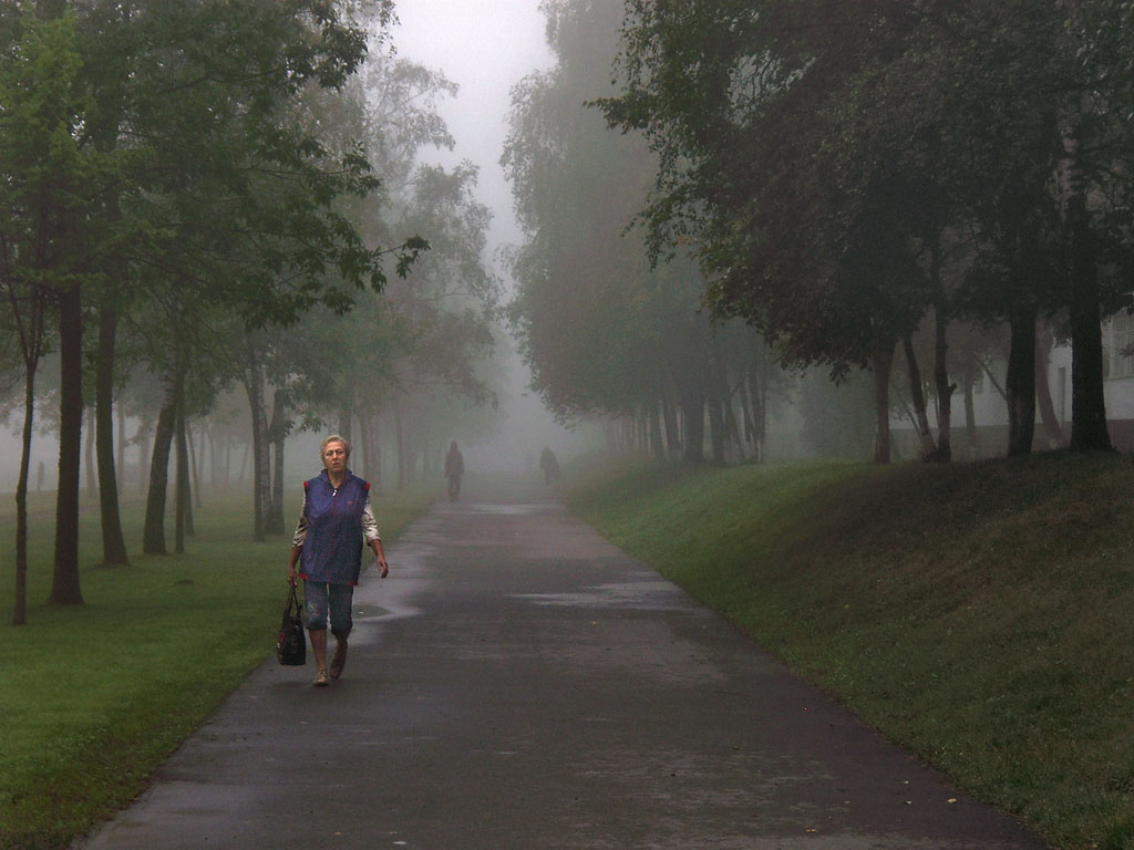 Nebel auf der Straße Tschkalow