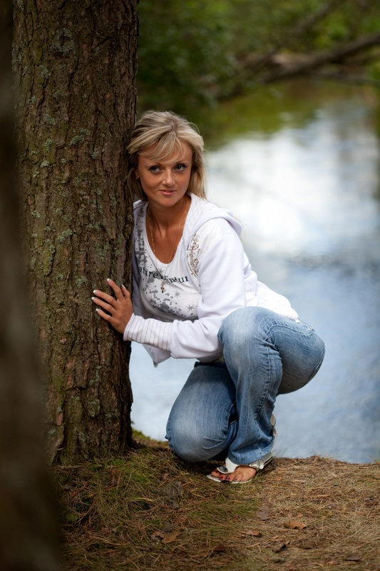 Studieren in den Wald.