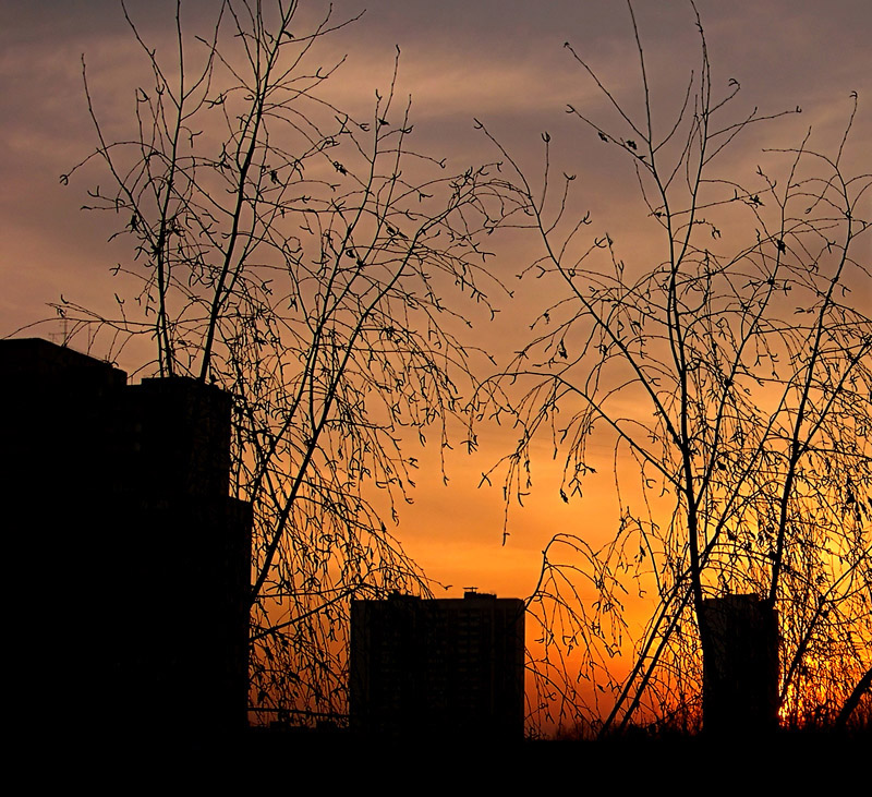 City Sonnenuntergang.