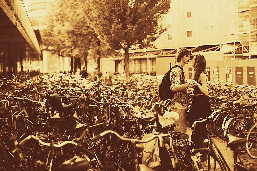 Die Liebe in den City-Bike