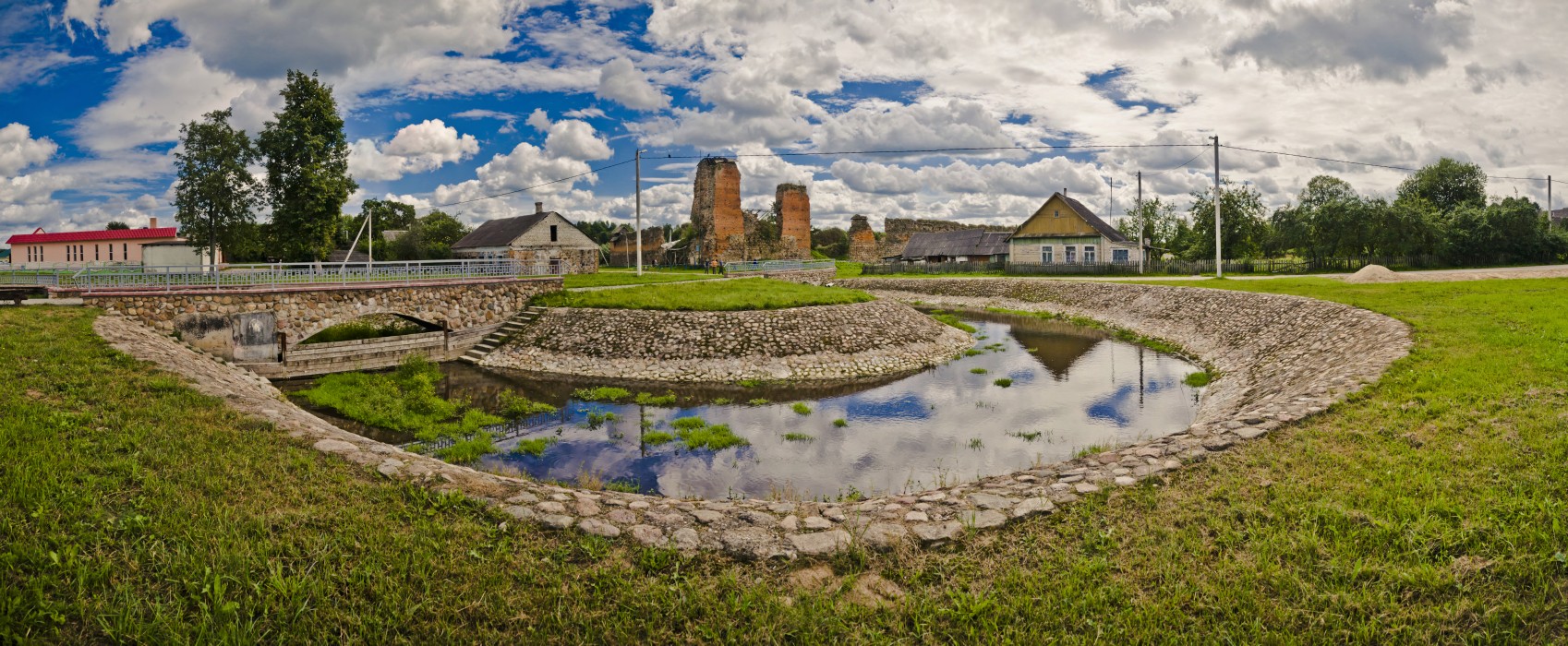 Kreva, Blick auf die Burg