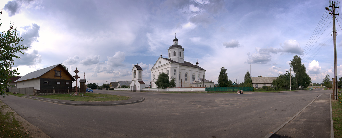 Borough Rakov. Verklärungskirche im Jahr 1793