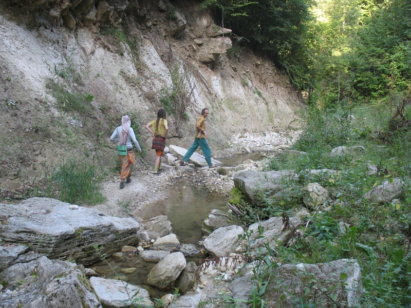 Im Rahmen eines Gebirgsfluss