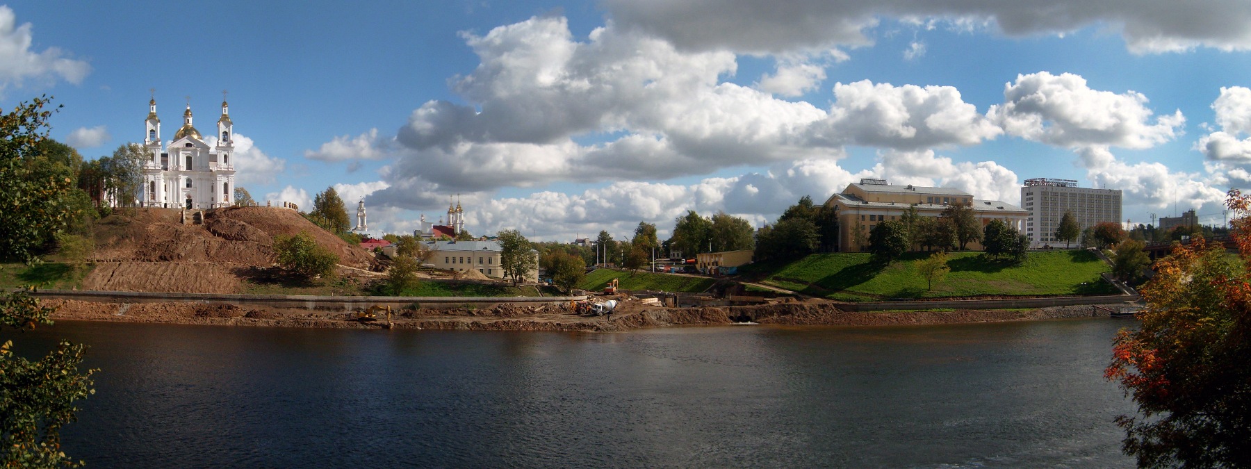 Im Laufe der Dwina-Flusses