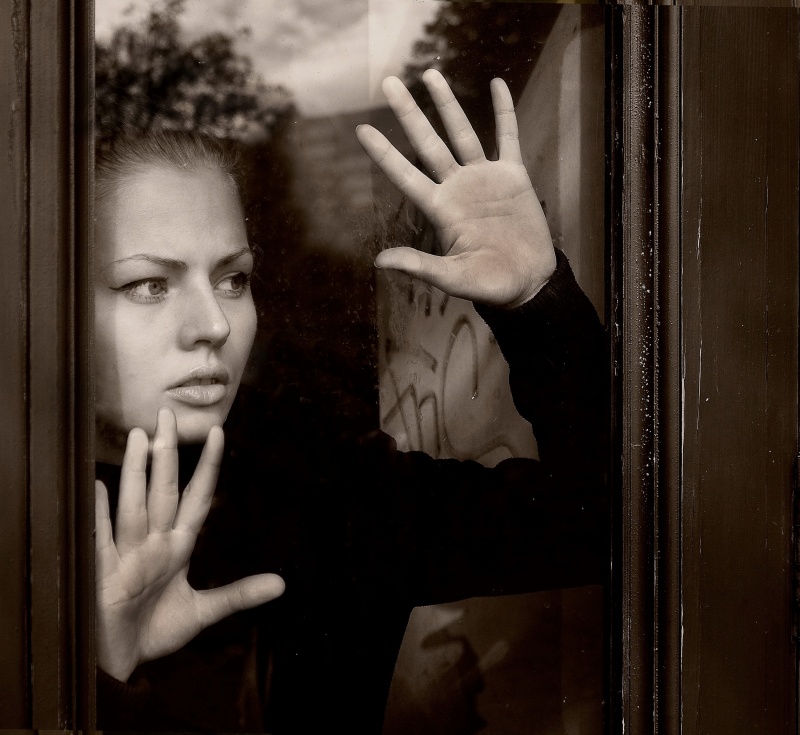 Life - beschlagene Glas. Smile lassen sie sich auf ...