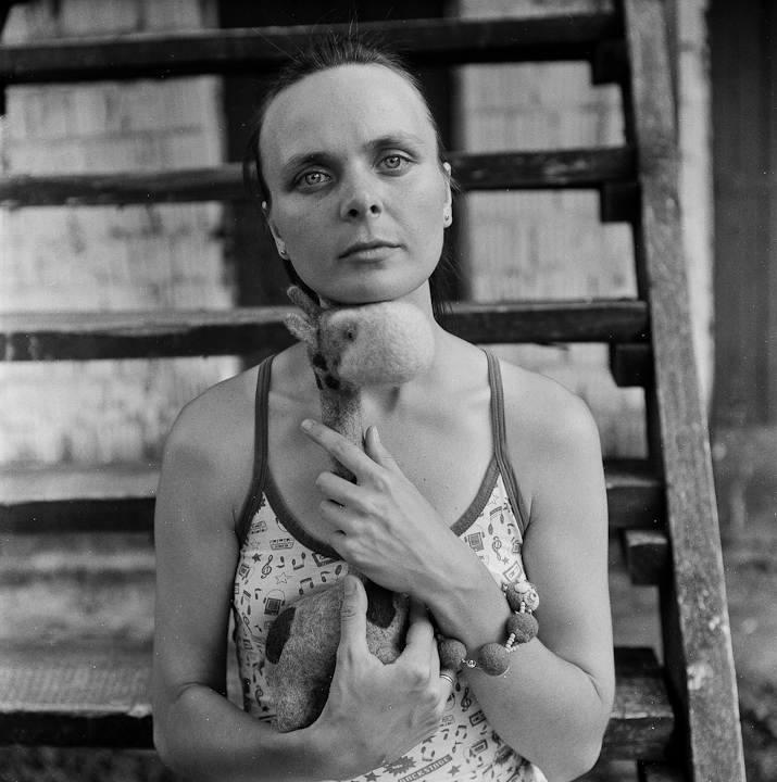 Tanaka (Portrait einer Giraffe)