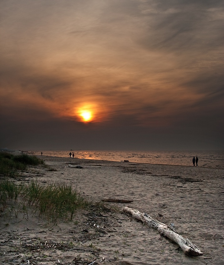 progulka po beregu peshannomu