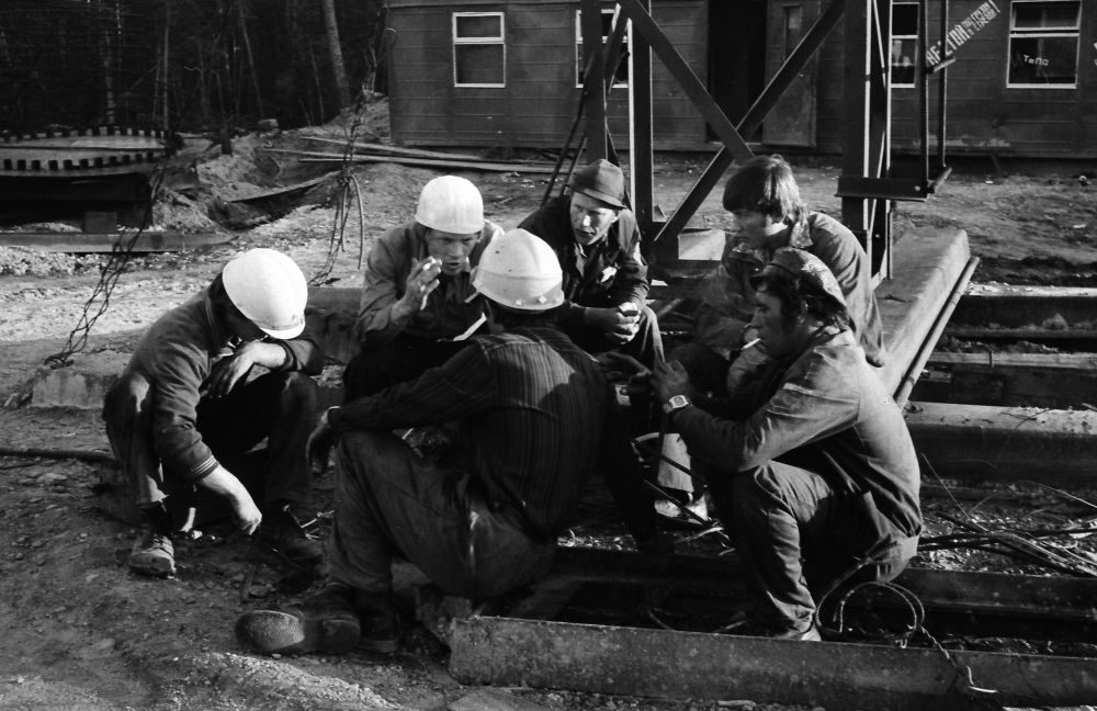 "Im Gespräch mit der Mannschaft Meister ..."