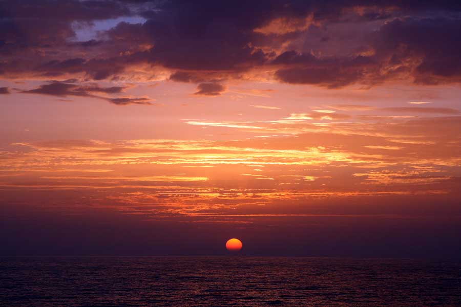 Sonnenuntergänge am Schwarzen Meer