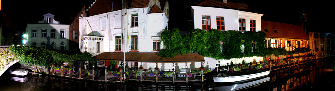 Legen Sie sich auf in Brügge.