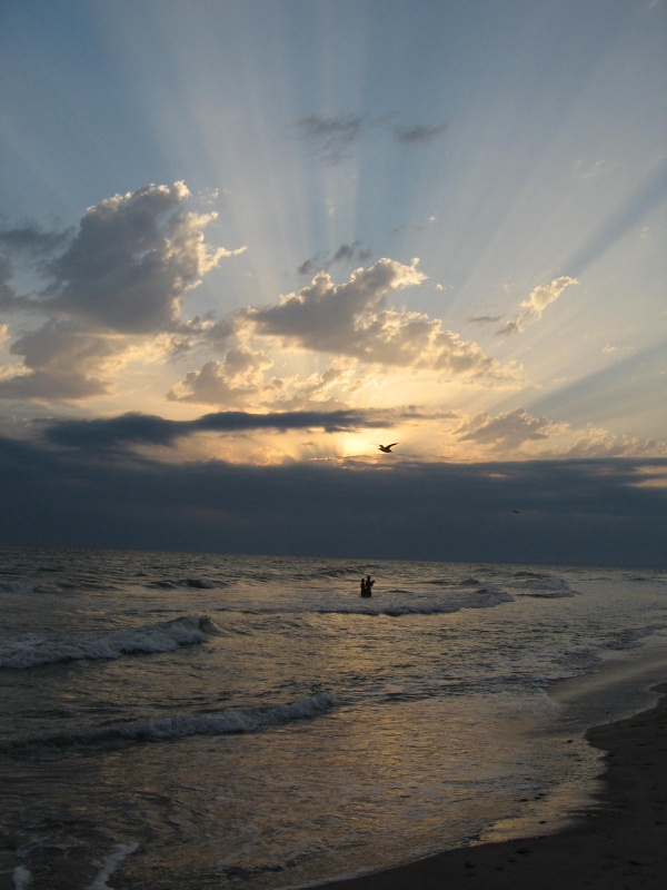 Bei Sonnenuntergang ...